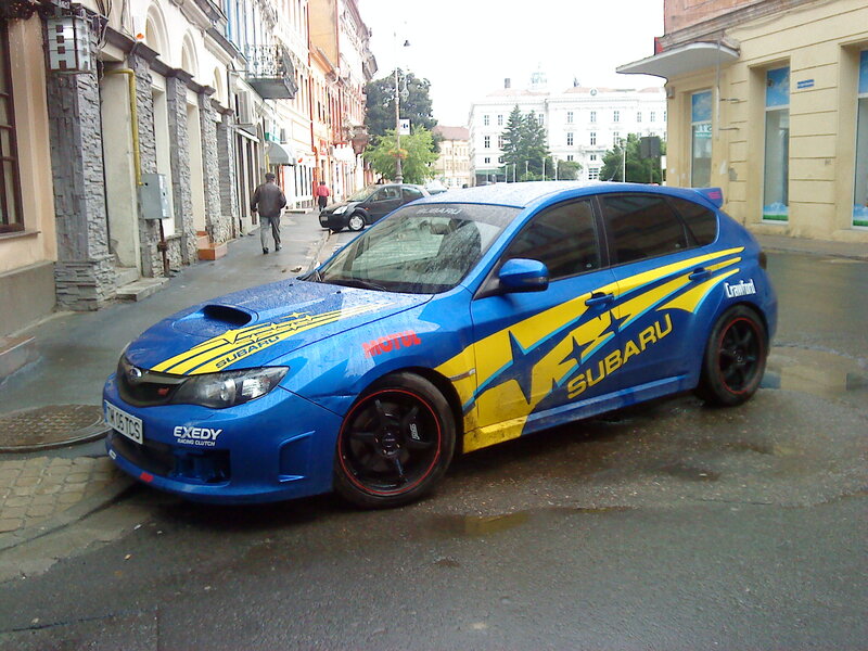 Blue Subaru Car