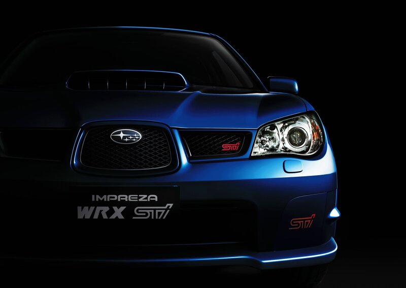 Blue Subaru Impreza — Dramatic, Photograph, Car