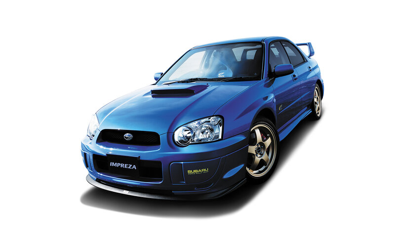 Blue Subaru Impreza — Dynamic