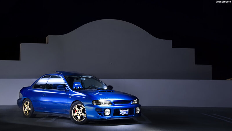 Blue Subaru Impreza