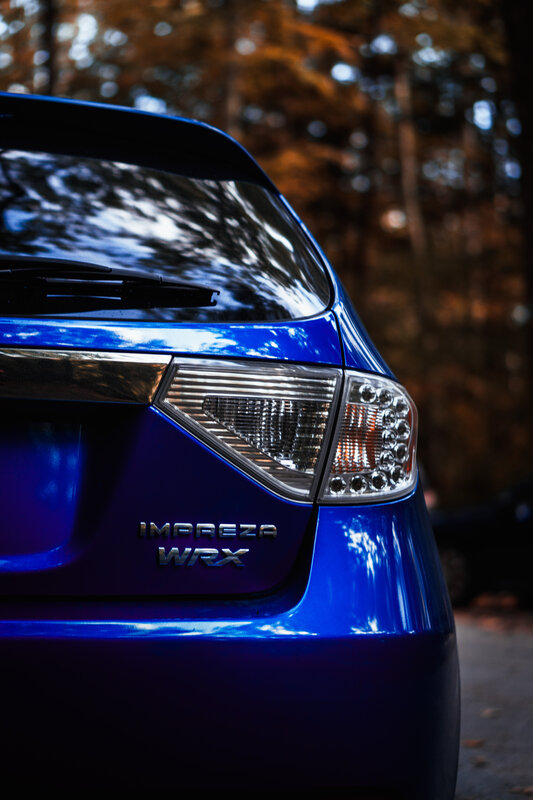 Blue Subaru Impreza Wrx — Dramatic