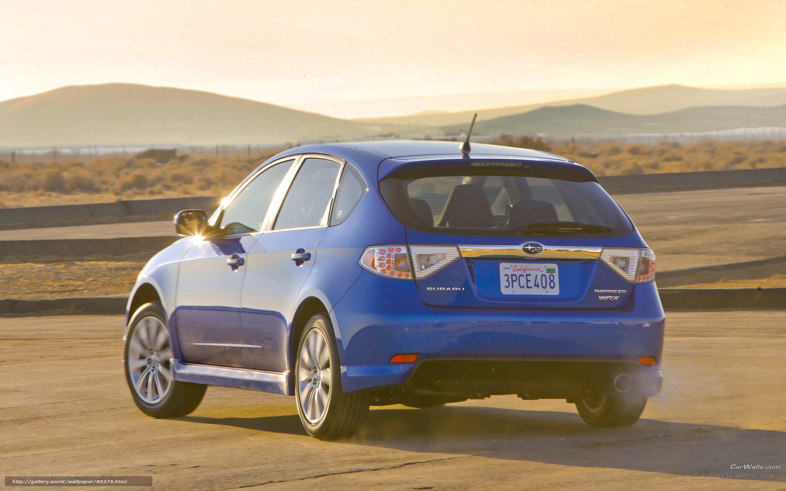 blue subaru impreza wrx