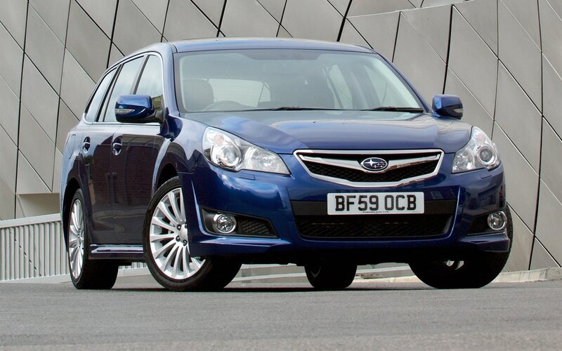 blue subaru legacy