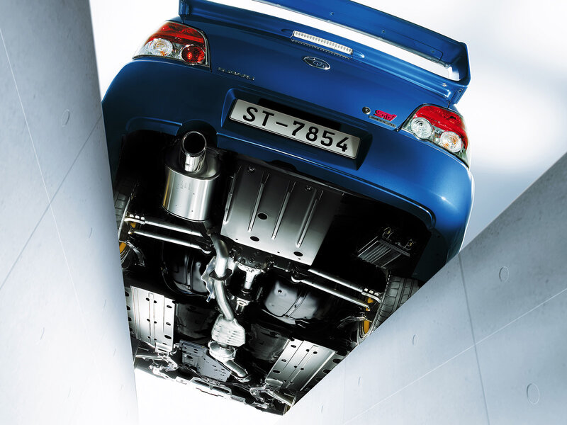 Blue Subaru Sti — Dramatic