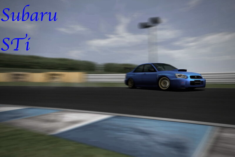 Blue Subaru Sti