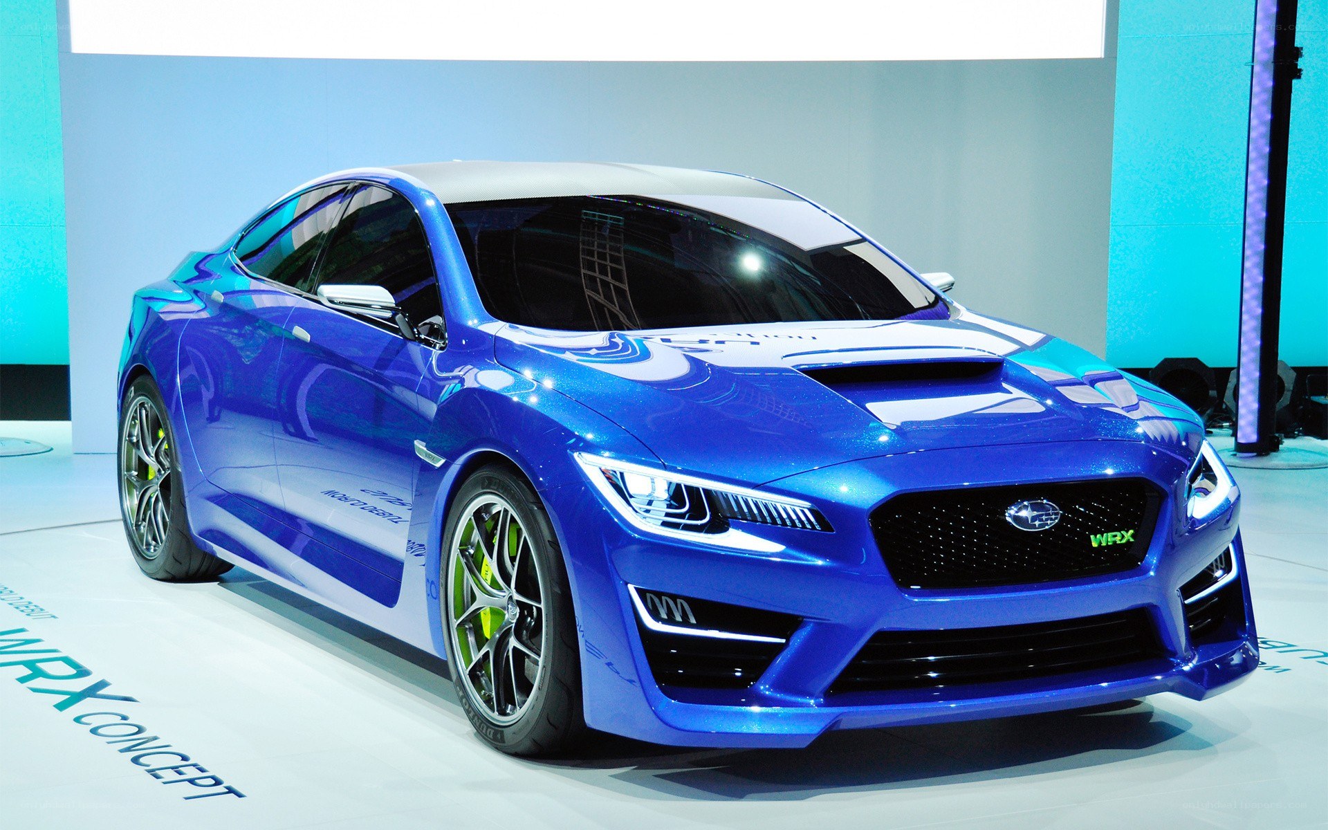 Blue Subaru WRX Concept car