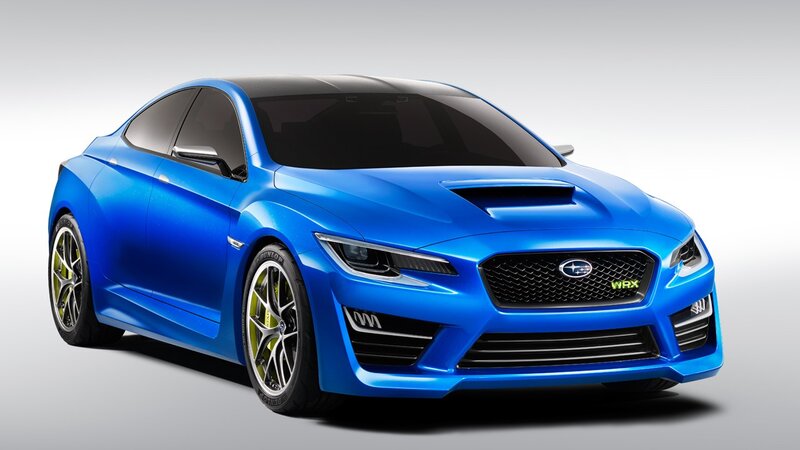 blue subaru wrx concept car