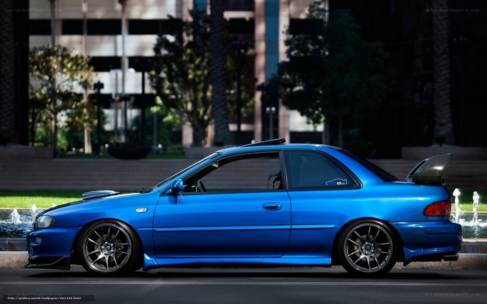 blue subaru wrx coupe