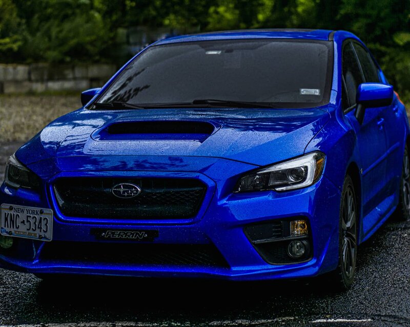 Blue Subaru Wrx — Dramatic, Photograph