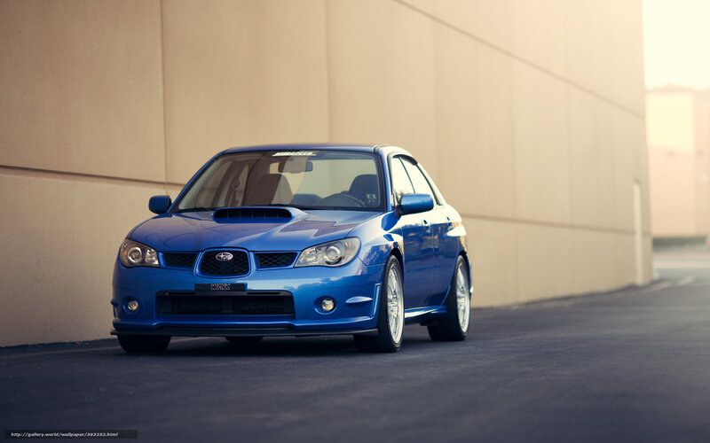 Blue Subaru Wrx — Dramatic