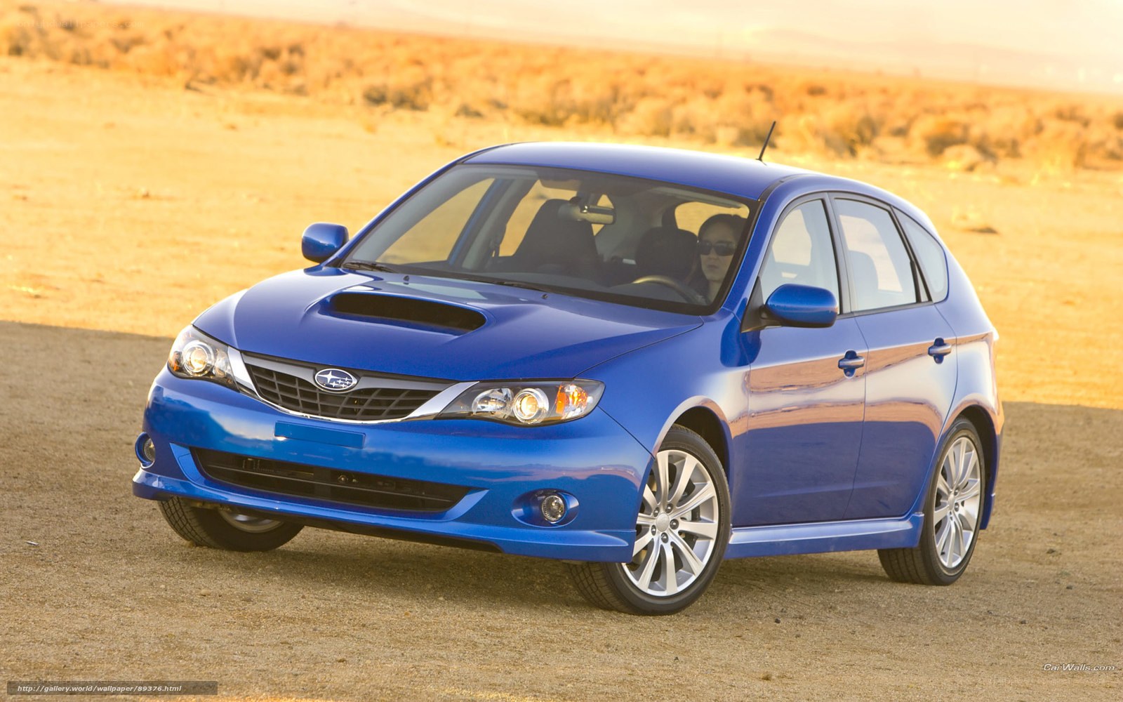 blue subaru wrx hatchback