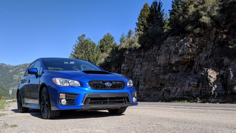 Blue Subaru Wrx — Outdoor