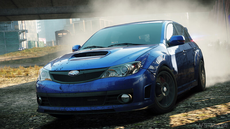Blue Subaru Wrx Sti — Dynamic, 3d Render
