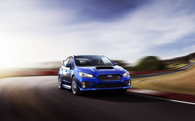 Blue Subaru Wrx Sti — Dynamic, Afternoon, Photograph