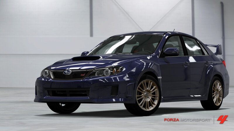 Blue Subaru Wrx Sti — Neutral, 3d Render