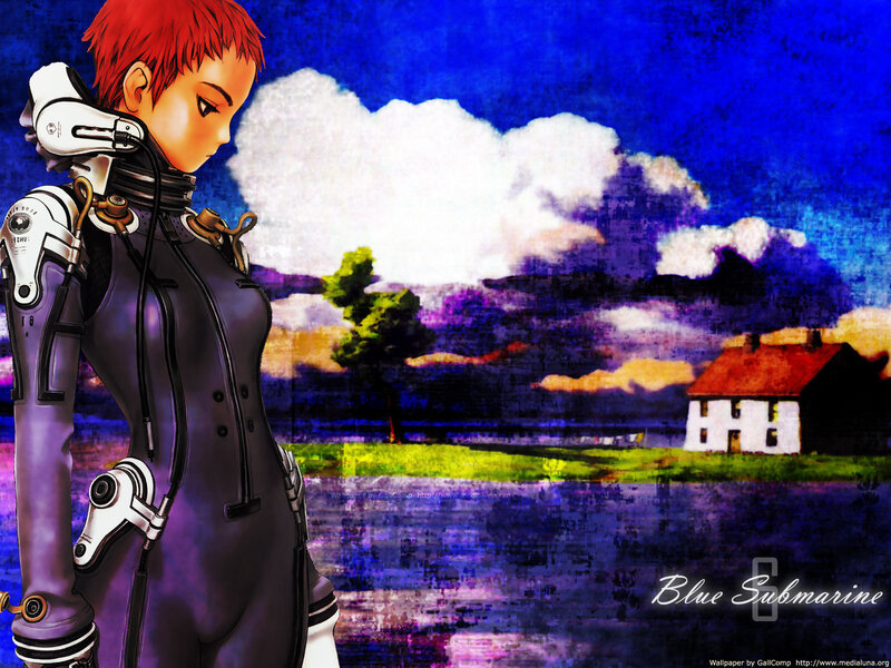 Blue Submarine character wallpaper