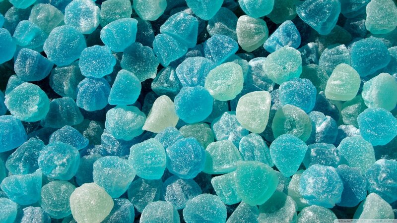 Blue Sugar Candies