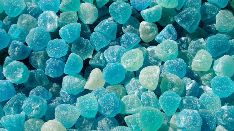 Blue Sugar Crystals — Textured