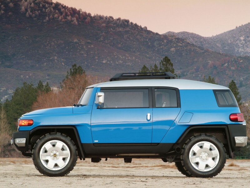 Blue Suv on Dirt