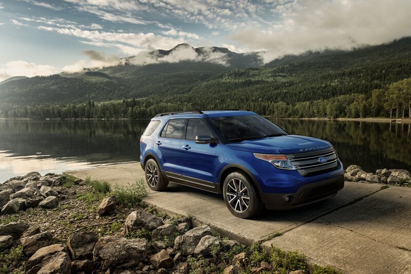 Blue Suv on Dock