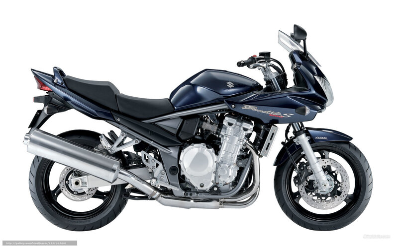 Blue Suzuki Bandit Motorcycle — Neutral