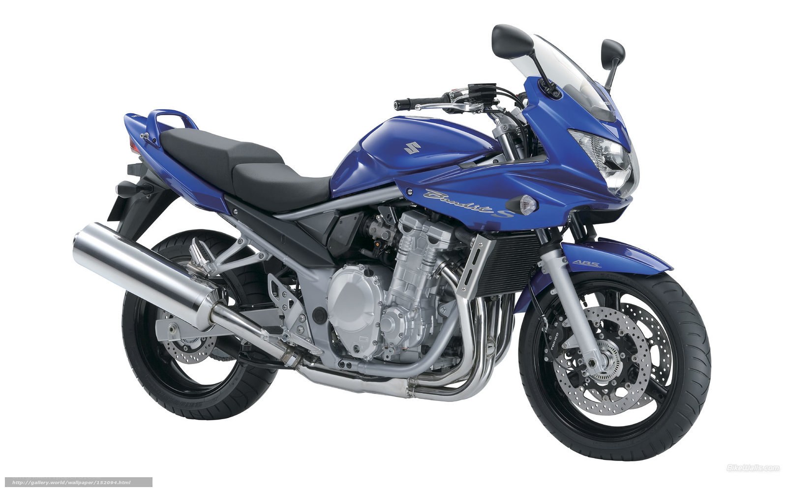blue suzuki bandit motorcycle