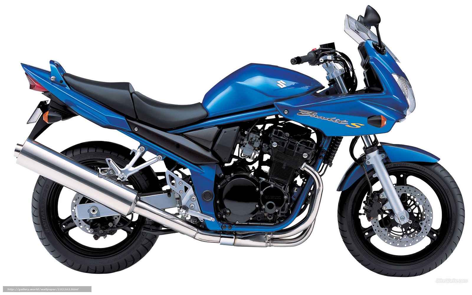 Blue Suzuki Bandit S motorcycle