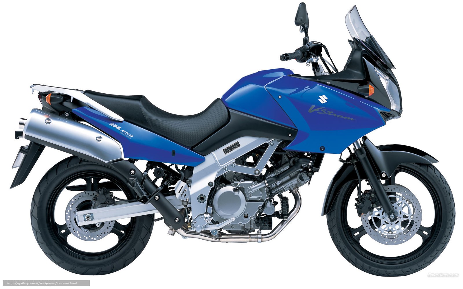 blue suzuki dl650 vstrom motorcycle