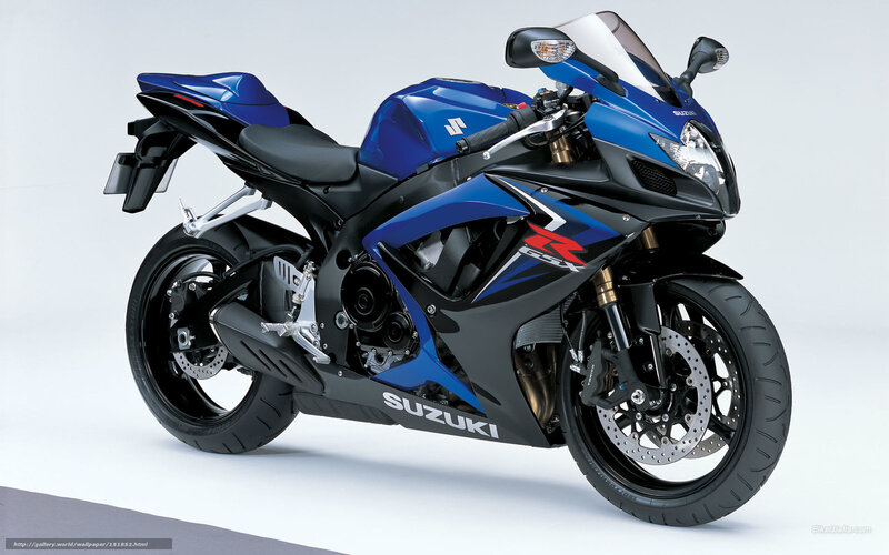 Blue Suzuki GSX-R motorcycle