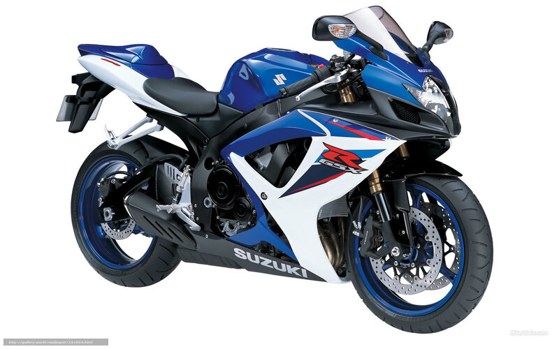 Blue Suzuki GSX-R motorcycle