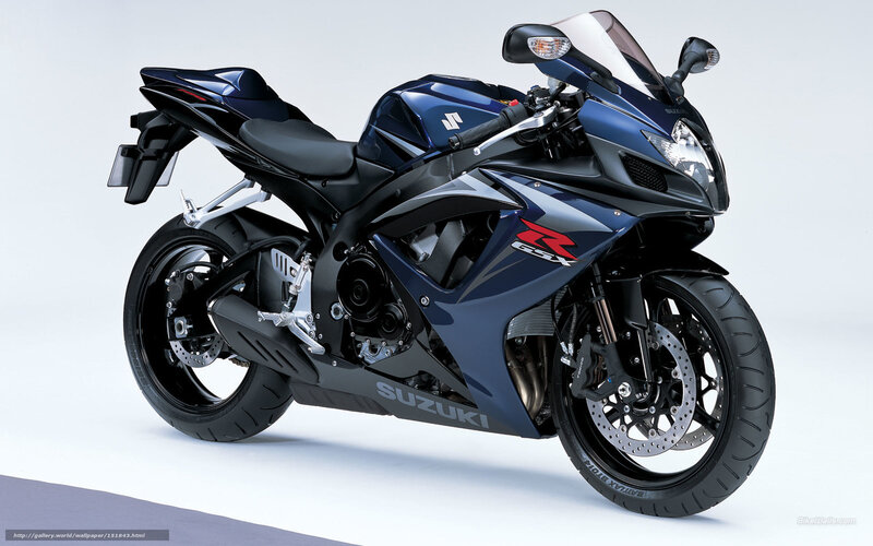 Blue Suzuki GSX-R Motorcycle — Neutral