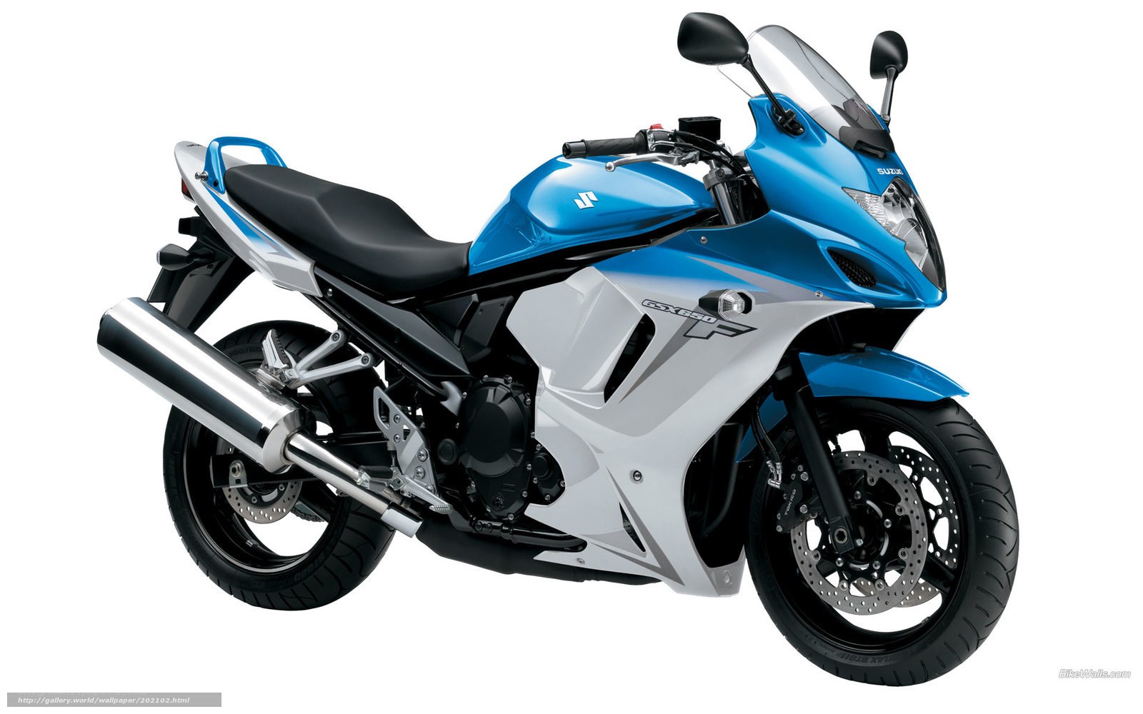 Blue Suzuki GSX-R600 motorcycle