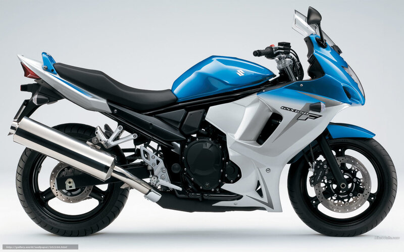 Blue Suzuki GSX650F motorcycle