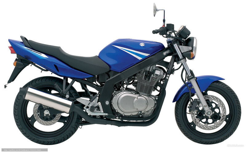 blue suzuki motorcycle