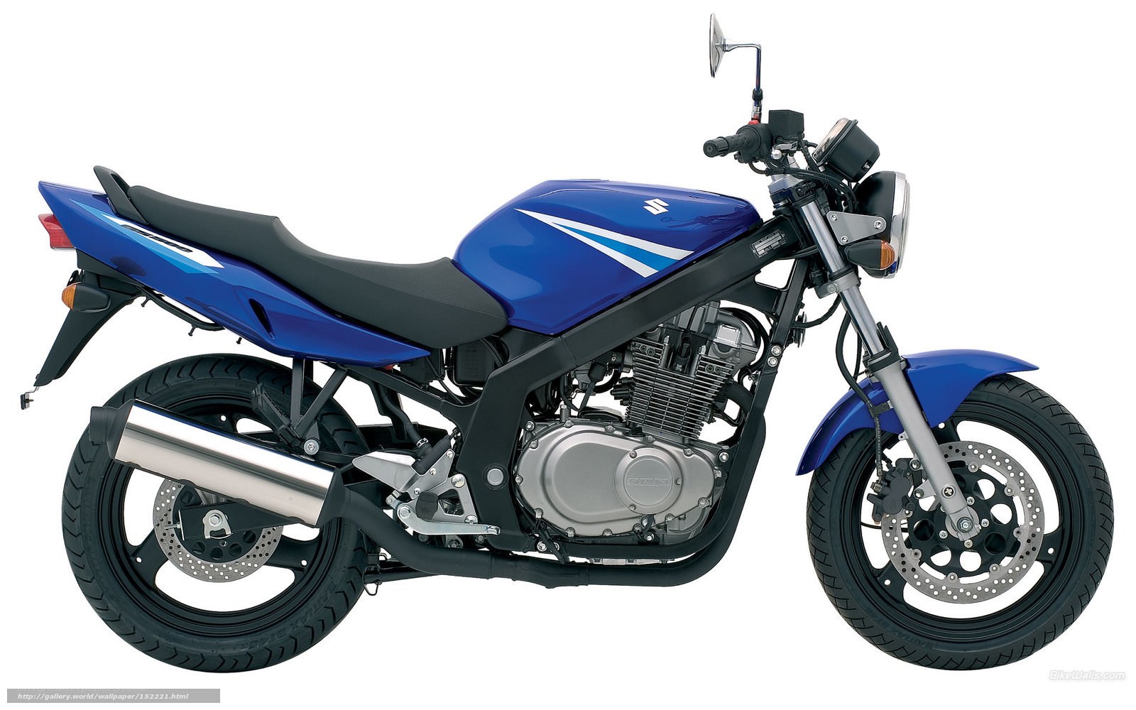 blue suzuki motorcycle