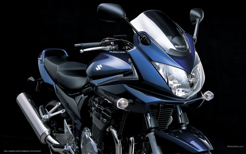 Blue Suzuki Motorcycle — Dramatic, Photograph, Windshield