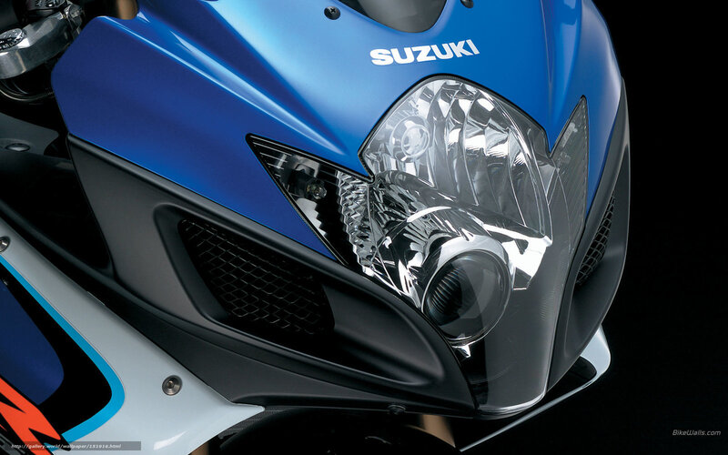 Blue Suzuki Motorcycle — Dramatic