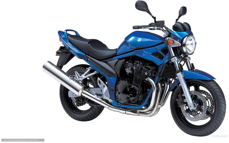 Blue Suzuki Motorcycle — Neutral, Photograph, Exhaust Pipe, Headlight