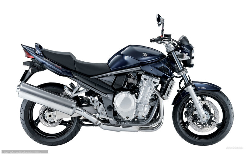 Blue Suzuki Motorcycle — Neutral, Photograph, Exhaust Pipe