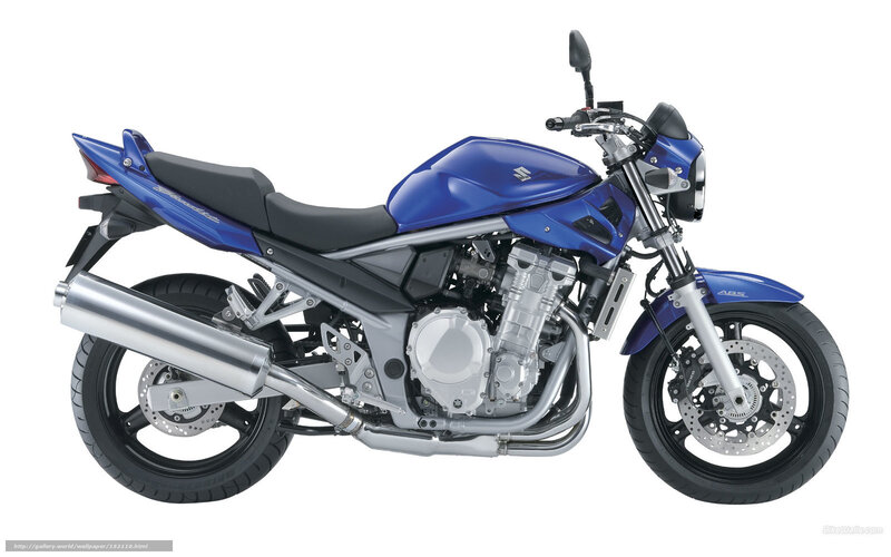Blue Suzuki Motorcycle — Neutral, Photograph, Seat, Exhaust, Engine