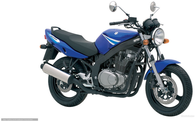 Blue Suzuki Motorcycle — Neutral, Photograph, Seat, Headlight