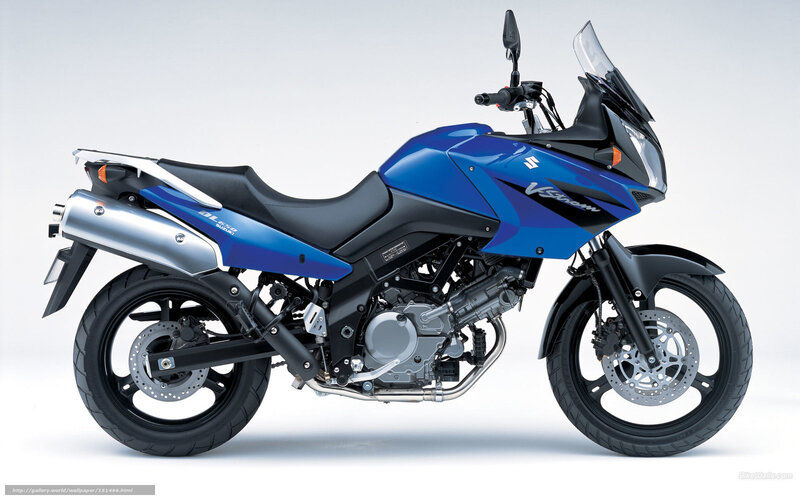 Blue Suzuki Motorcycle — Neutral