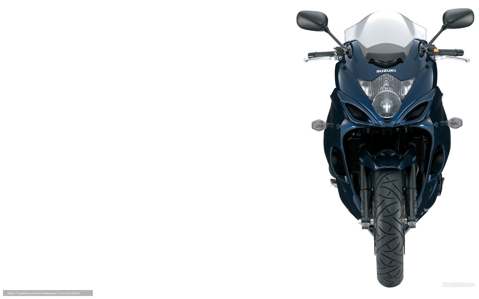 blue suzuki motorcycle