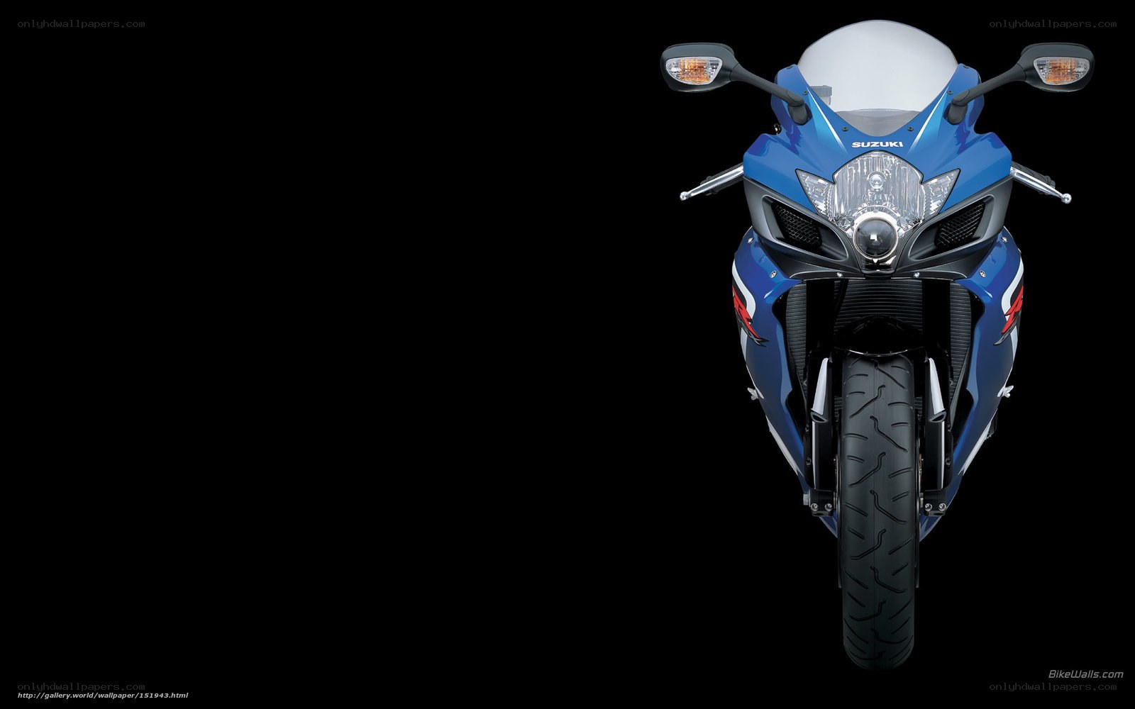 blue suzuki sport motorcycle