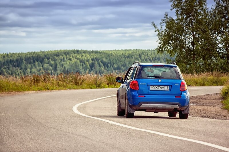Blue Suzuki Sx4