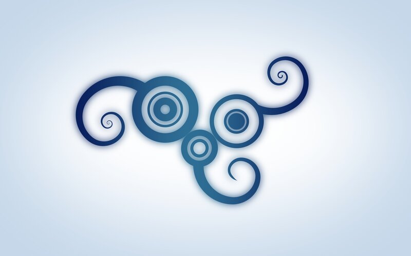 blue swirl design