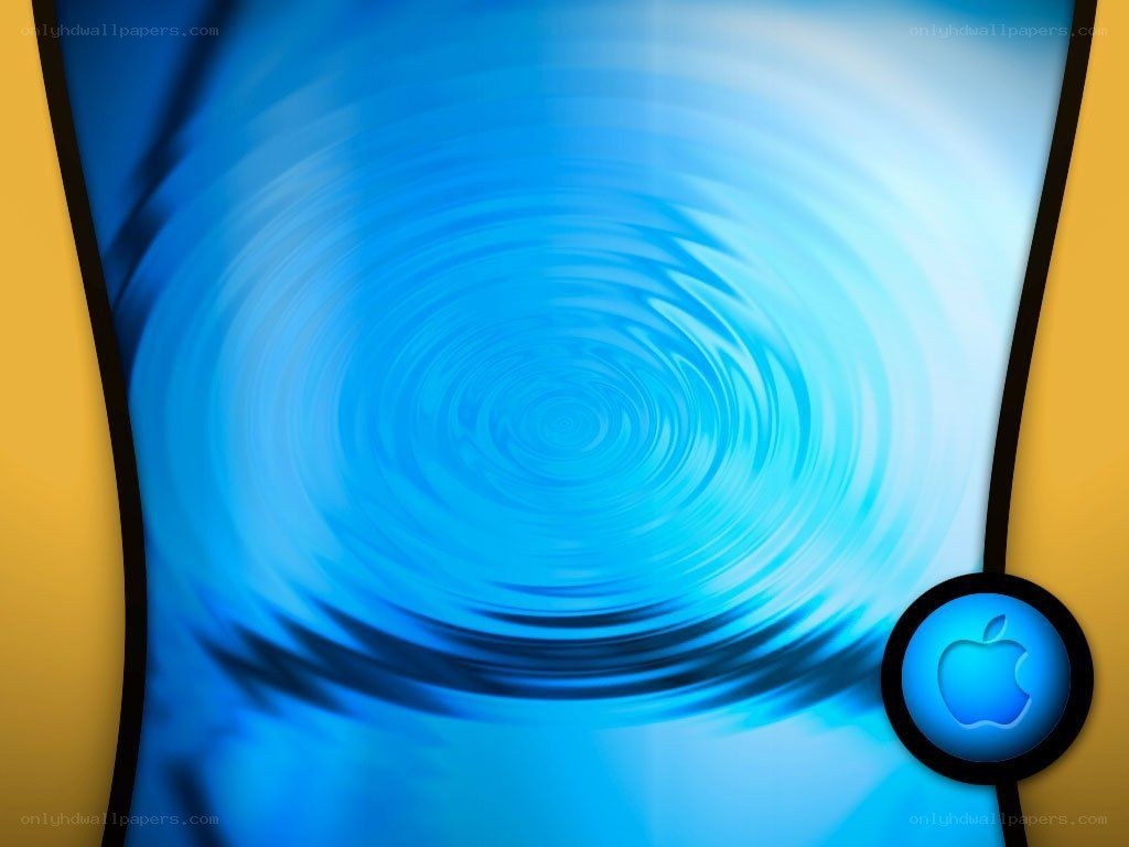 blue swirl with apple logo