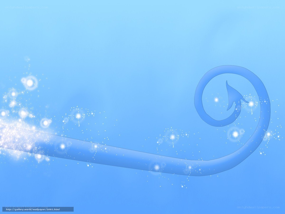 Blue swirl with sparkles