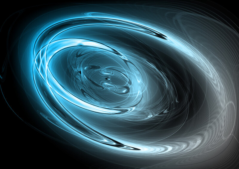 blue swirling abstract pattern