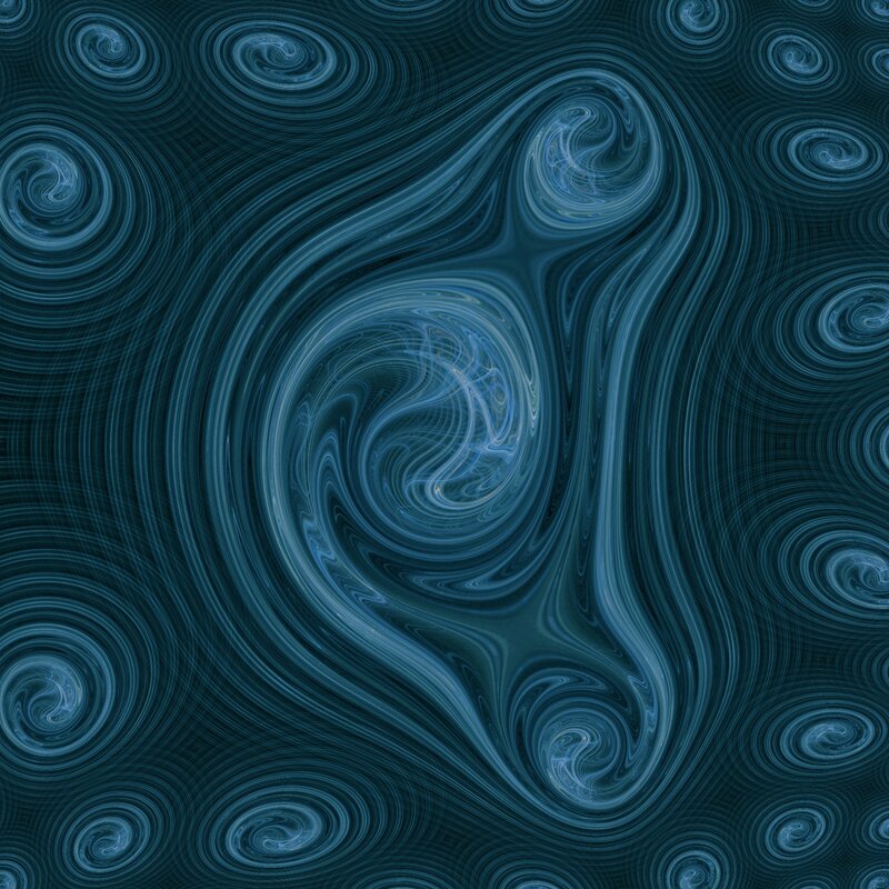 blue swirling abstract pattern